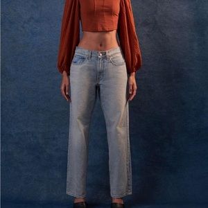 BDG low rise cowgirl jean in blue